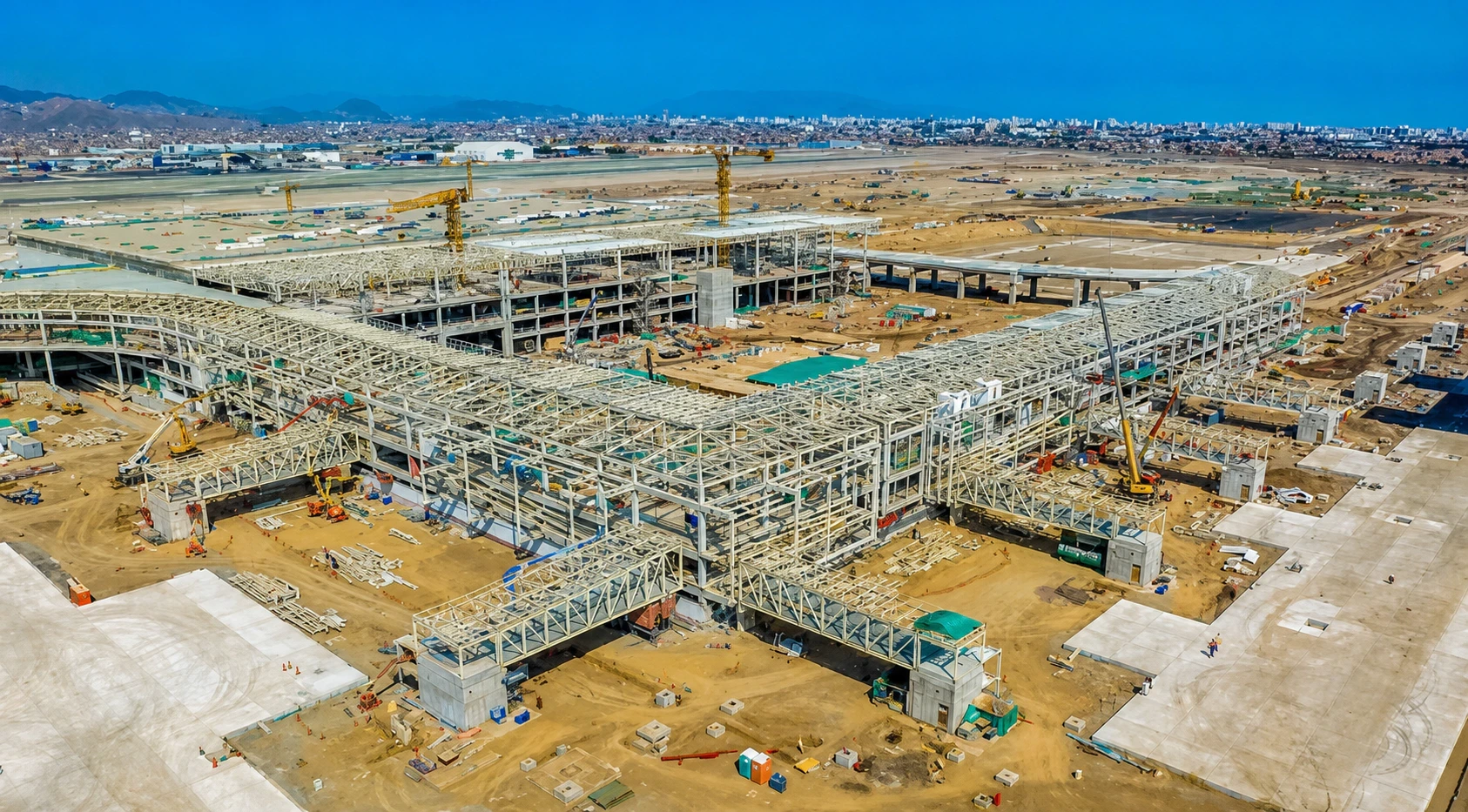 Vista industrial del proyecto Nuevo Aeropuerto Jorge Chávez