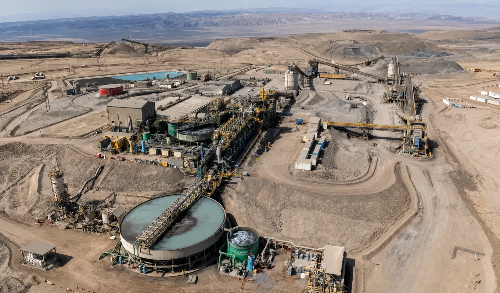 Vista industrial del proyecto Marcobre