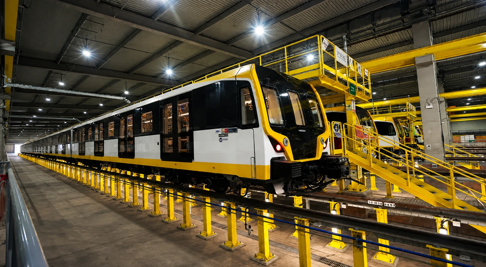 Vista industrial del proyecto Línea 2 del Metro de Lima