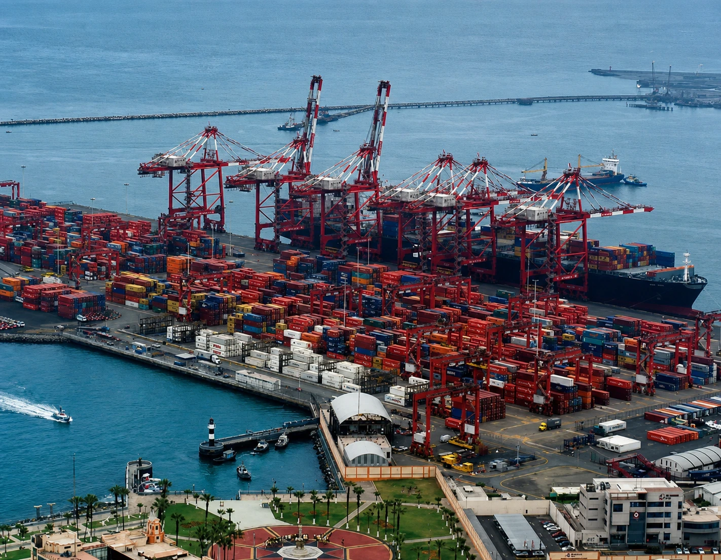 Vista industrial del proyecto Ampliación Puerto del Callao