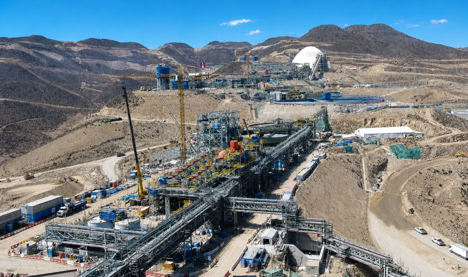 Vista industrial del proyecto Quellaveco