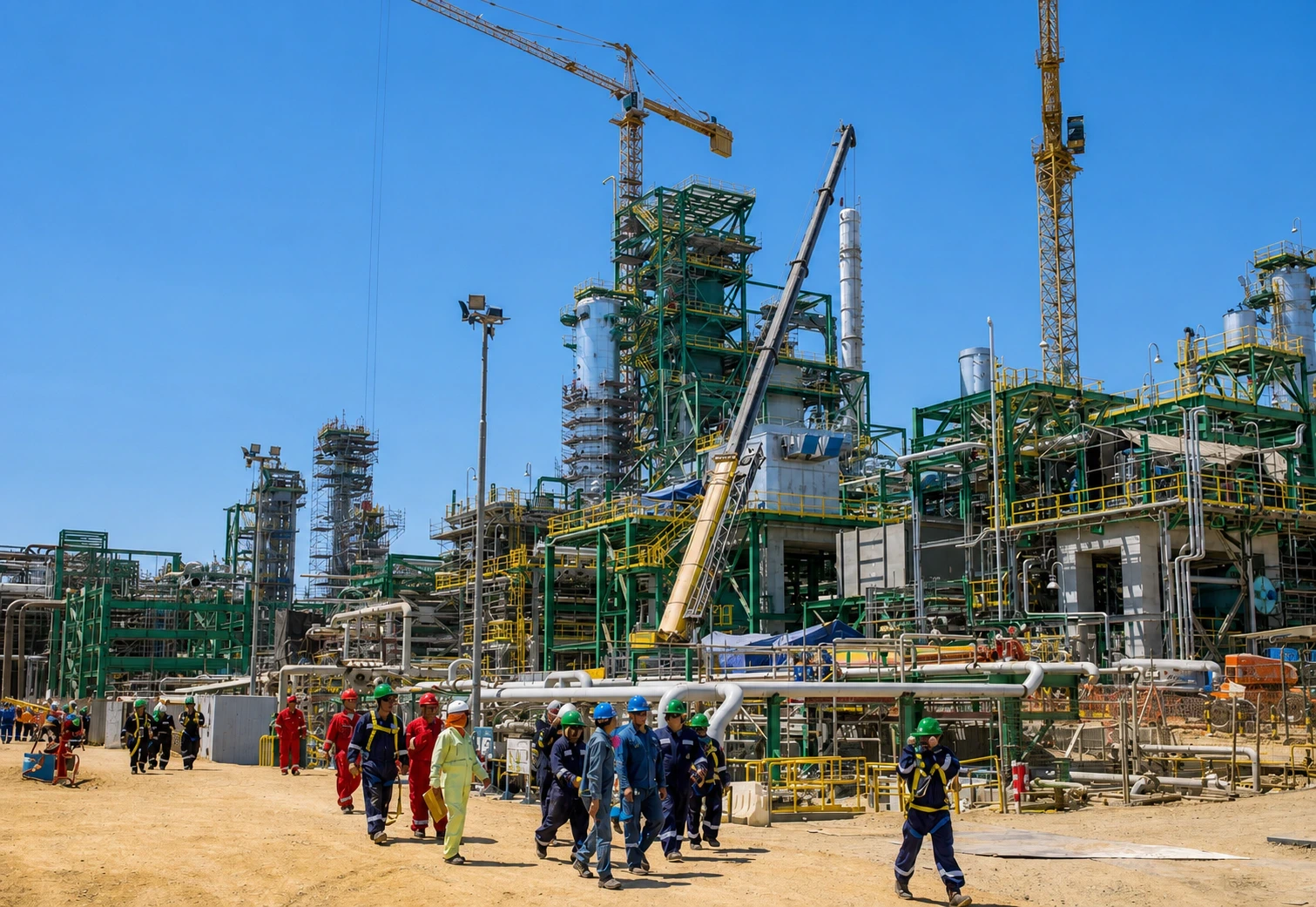Vista industrial del proyecto Modernización de Refinería Talara