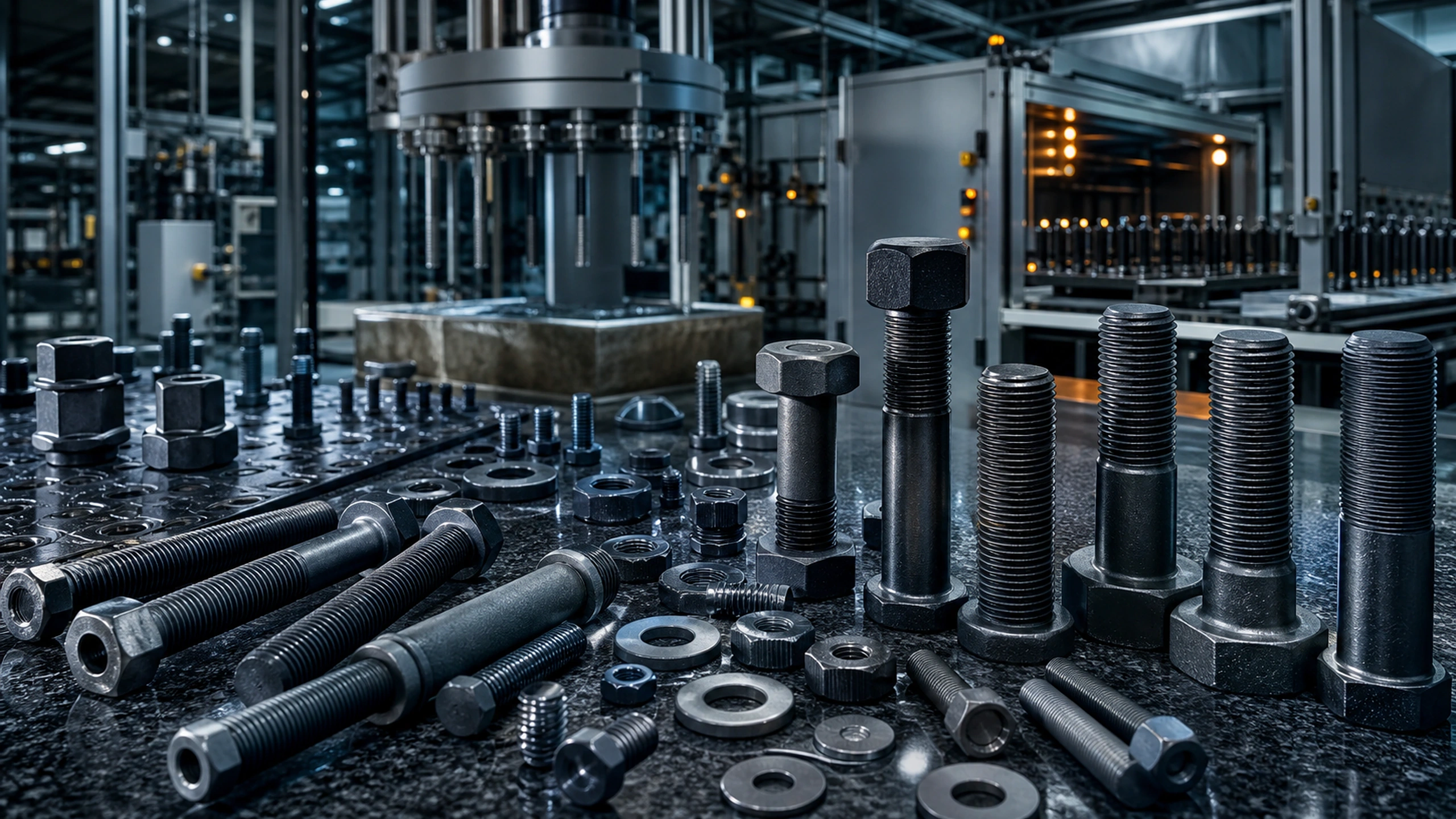 Pernos con recubrimientos termocurados de ingeniería en diferentes acabados